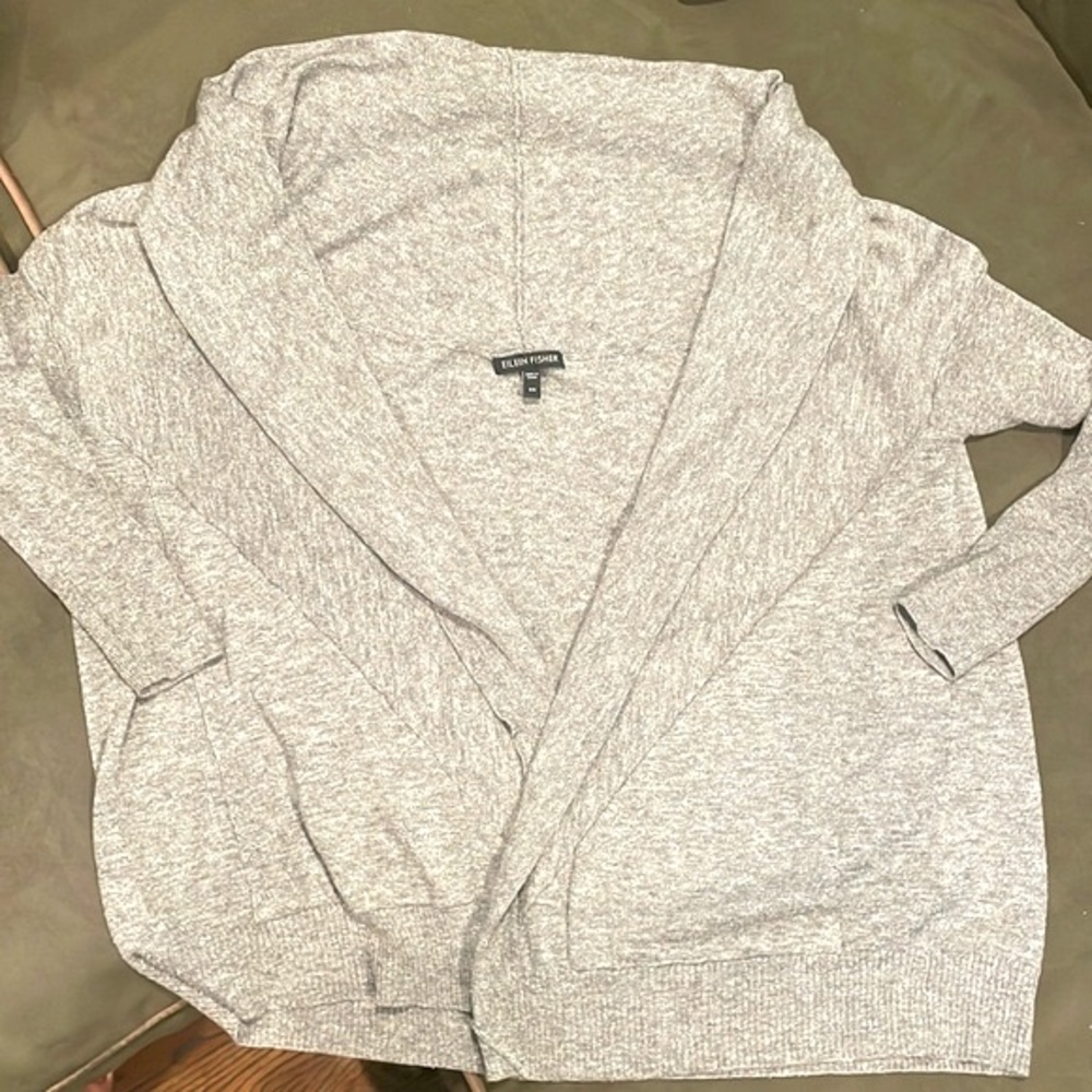 Eileen Fisher grey sweater